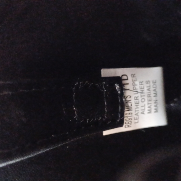 Mens BLACK 11D COWBOY BOOTS WITH CHAINS USED main image 4